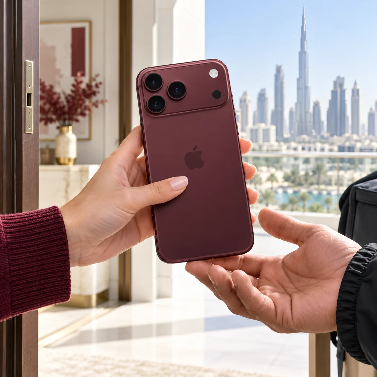 iPhone 18 Pro Max collected at a Dubai doorstep
